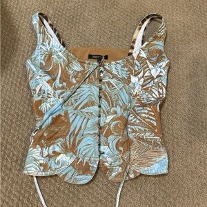 Roberto Cavalli Vintage Corset top WITH TAGS XS